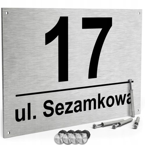 Printima kućni broj 32 x 21 cm + Univerzalne igle 6 x 30 mm 4 kom.