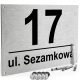Printima kućni broj 32 x 21 cm + Univerzalne igle 6 x 30 mm 4 kom.