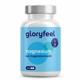   Kapsule Magnezijevog Oksida Gloryfeel - 400 kapsula, 100% Veganske