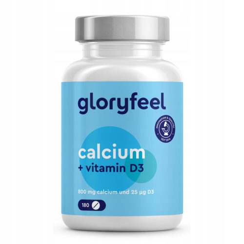 Tablete s Kalcijem i Vitaminom D3 Gloryfeel - Zdravlje Kosti i Zubi, 180 Tableta