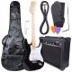 Električna gitara NN EG SET BK Stratocaster, desna, 6 žica