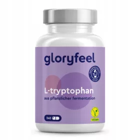   Kapsule L-triptofana Gloryfeel - 240 Veganskih Kapsula za Miran San i Dobre Raspoloženje