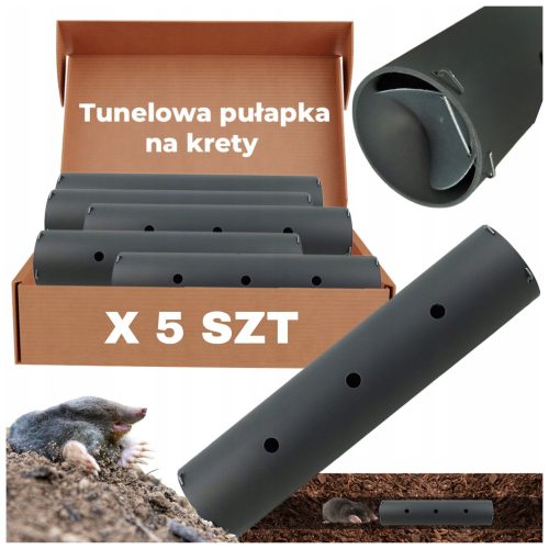 Rolmarket tunelova zamka za krtice - Set od 5