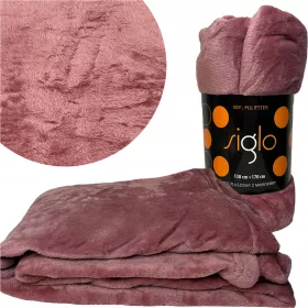   Siglo Deluxe Mikrofibra Pokrivač 130 cm x 170 cm u Nježno Ružičastim Tonovima