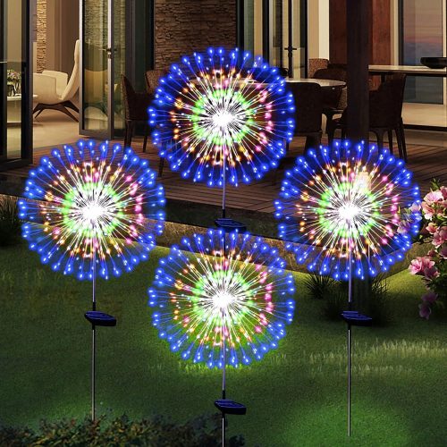 Vrtna viseća lampa - 4x solarna svjetla za vatromet LED vrtne svjetiljke