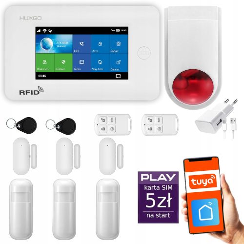 GSM + Wifi bežični alarm sa TUYA, HUXGO HXA006 aplikacijom