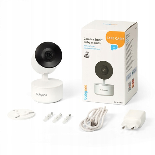 Babyono Smart Kamera Niania Full HD WiFi Android iOS Bijela