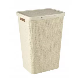 Samostojeći košara za rublje Curver Jute 58L, krem
