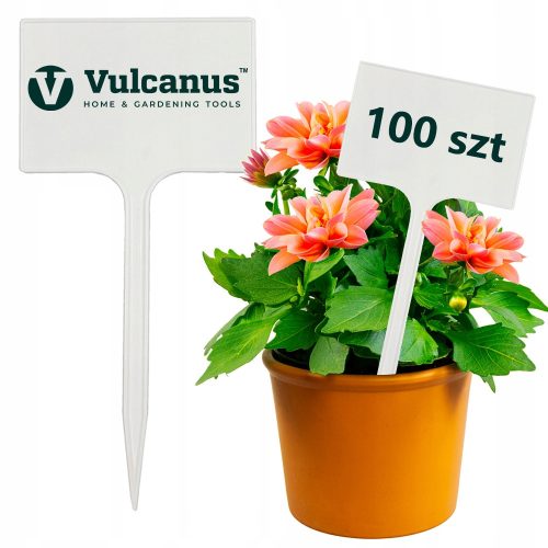 Samostojeća tablica bijela Vulcanus 7x10 cm sa stalkom 15 cm - Set od 100 komada