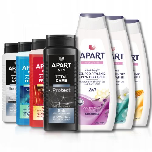 Apart Gel za tuširanje za muškarce i žene 500 ml i 900 ml set
