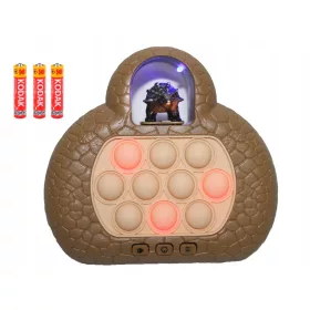   Igračka Dinozaur Puzzle Pop It, Antistresna Arkadna Igra sa Svjetlima i Zvukom