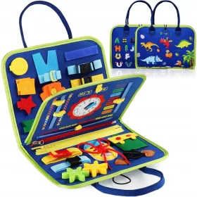 Montessori senzorni manipulativni sat na ploči XXL