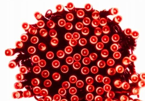 Božićno drvce s 200 svijetlih crvenih LED svjetala za unutarnju i vanjsku upotrebu