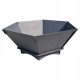 Metalni vrtni kamin - Vrtni kamin 75 cm, dužina 75 cm