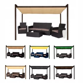 Tenda, sjenilo za vrt - Markiza 295 x 330 cm tkanina
