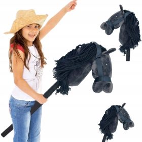   KONJ NA KIJU ZABAVNA IGRAČKA - GLAVA KONJA, HOBI KONJ, KONJIĆ S GRIVOM, POKLON S DODATNIM ZVUKOM