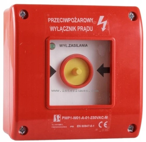  Ručna sklopka za dojavu požara PWP1 -W01-A-/11-230 Spamel