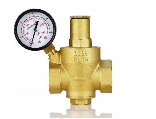 REDUKTOR TLAKA VODE SA MANOMETROM 1'' INČ DN25 REGULATOR 1-6 BAR FILTER