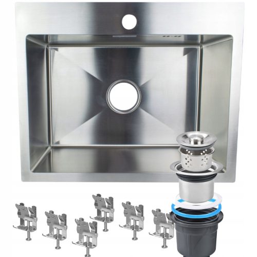 INOX NEHRĐAJUĆI ČELIČNI KUHINJSKI SUDOPER 48x45 cm