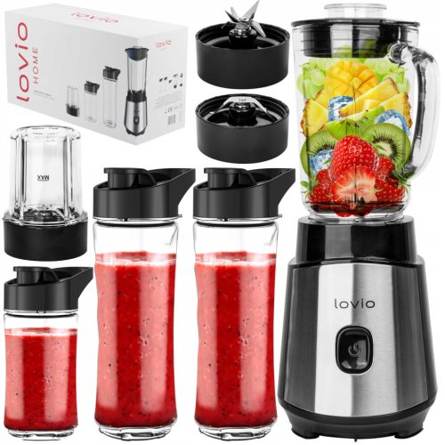  Šaljni blender, stakleni mlinac za kavu, papar i sol 900W 0,6 l LOVIO