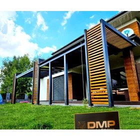  Paviljon vrtno sklonište - DMP Solutions krov od drveta, dimenzija 100 x 100 x 280 cm