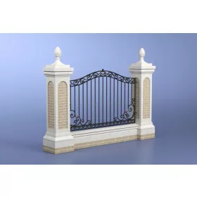 Ogradni panel - 2× Stylbet stup za ogradu 40 x 250 cm beton