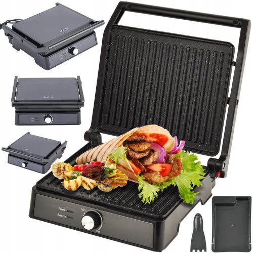 Lovio Električni Kontaktni Roštilj za Panini 2200W - Crni