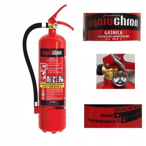 Protupožarni aparat praha Ogniochron GP-4x ABC/MP 6,8 kg
