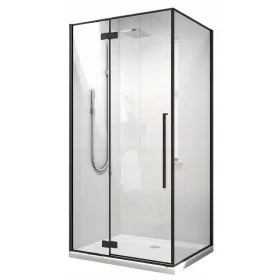   Armazi Midas LESSI BLACK tuš kabina sa krilnim vratima 100 x 80 cm