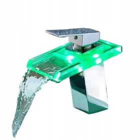 Samostojeća LED slavina za umivaonik 60cm crna