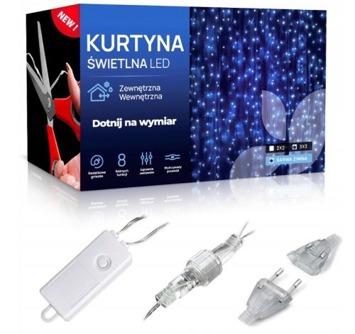 LED svjetlosna zavjesa 3x3m 300 LED nano - Lunarise