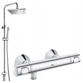   Zidna Omnires UNI krom + Grohe GROHTHERM 500 krom slavina za tuš