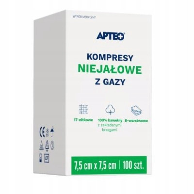 SYNOPTIS PHARMA Gaze nesterilne komprese 7,5cm x 7,5cm, 100 komada