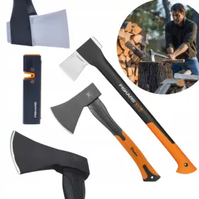   Sjekira - Fiskars sjekira 60 cm 1,61 kg + Bradas sjekira 39 cm 1 kg