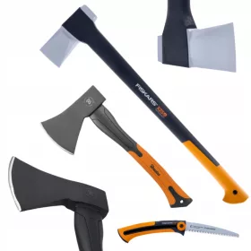   Sjekira - Fiskars sjekira 77,4 cm 2,58 kg + Bradas sjekira 39 cm 1 kg