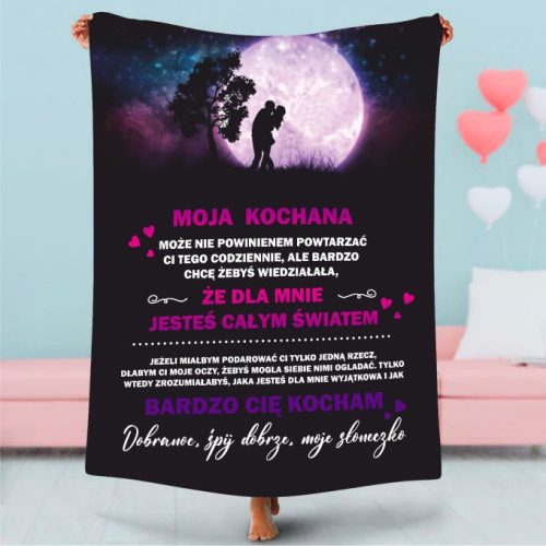 Flexmerch Sherpa pokrivač za krevet 152x203 cm - Bijela, Crna, Narančasta