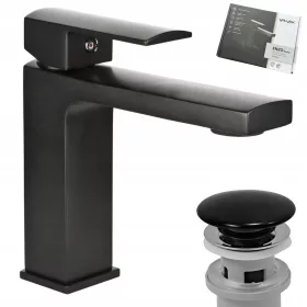 Crna baterija za umivaonik Valvex ENZO Black