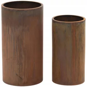    Royal Catering tegla za cvijeće 29,5 cm x 29,5 x 58 cm bakar korten čelik