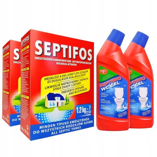 Septifos Aktivator za septičku jamu + Gel za WC 3w1