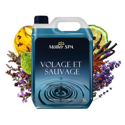 Möller SPA VOLAGE ET SAUVAGE KREMASTI GEL ZA TUŠIRANJE S MIRISOM MUŠKOG PARFEMA 5L