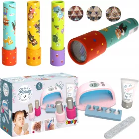   TOALETNI STOLIĆ ZA NOKTE S SUŠILOM ZA KOZMETIČKI SALON SMOBY + KALEIDOSKOP WOOPIE SCOPE