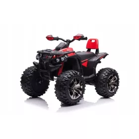    Dječji četverocikl na baterijski pogon 4x4 mekani kožni kotači