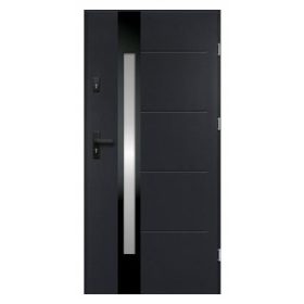 OKDoors desna vanjska vrata 90 cm antracit-crna