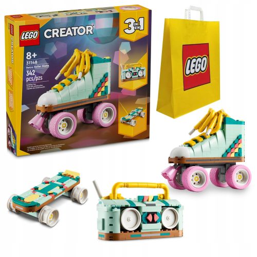  LEGO Creator 3 u 1 31148 Retro koturaljke + LEGO 6315792 PAPIRNATA VREĆICA VP SREDNJA M 34X41X10 TE