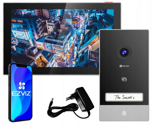 Moderni videodomofon EZVIZ HP7 s WiFi i mobilnom aplikacijom  EZVIZ HP7 je inteligentni videodomofon koji nudi vrhunsku udobnost i sigurnost za vlasnike kuća. Ov