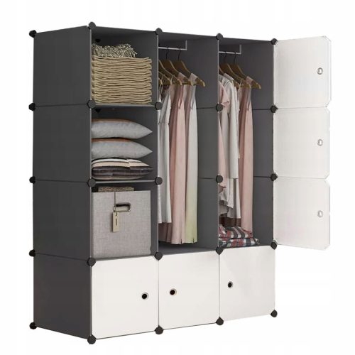 MODULARNI ORMARIĆ ZA KNJIGE I DOKUMENTE 111 x 164 x 47 cm ANTRACIT