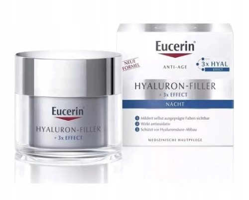 Eucerin Hyaluron Filler + 3x Effect Noćna Krema 50ml - Protiv Bora