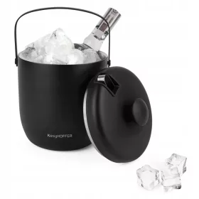 Crno Wiaderko za led s hvataljkama KonigHOFFER Oris 2,8 l