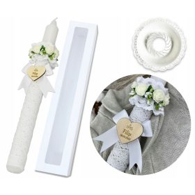   LUMINOUS CANDLE for BAPTISM Personalized Candle for BOY GIRL SiB