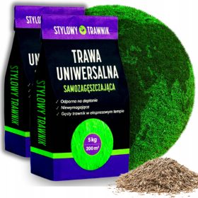    Ukrasna trava, mješavina trava, za suhe prostore, zasjenjene prostore, vrt, renoviranje, sport Stylowy Trawnik 400 m² 10 kg